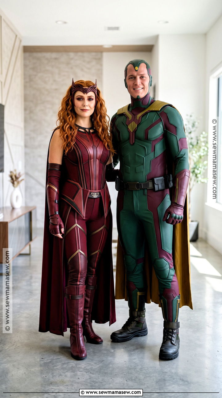 Scarlet Witch And Vision Couple Costume - 30 super hero couple costumes