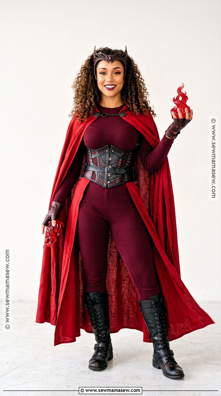 Scarlet Witch Costume With Curly Hair - 40 scarlet witch costume ideas