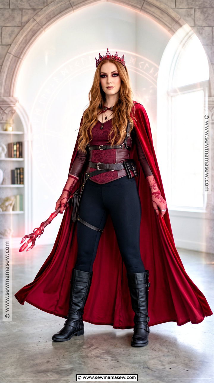 Scarlet Witch Costume With Red Cape - 30 red cape costume ideas