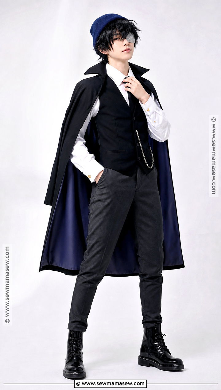 Scarred Eye Quackity Cosplay With Silver Eyepatch - 30 quackity cosplay ideas