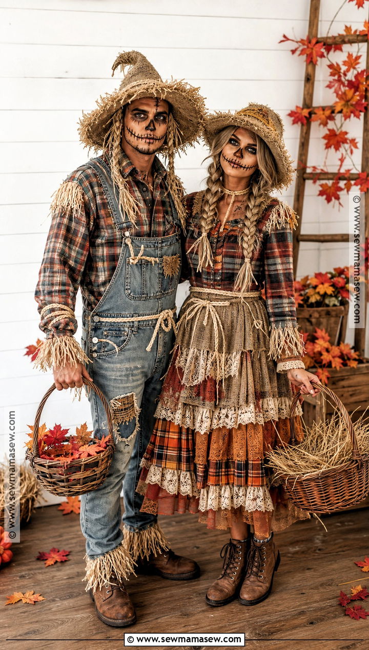Scary Scarecrow Couple Costume - 30 scary couple costumes
