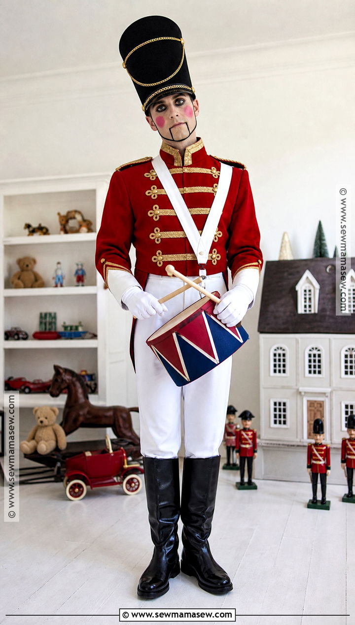 Scary Toy Soldier Costume With Painted Face - 50 scary halloween costume ideas