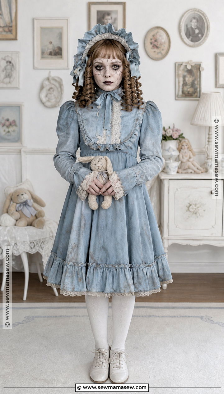Scary Victorian Child Doll Costume - 50 scary halloween costume ideas
