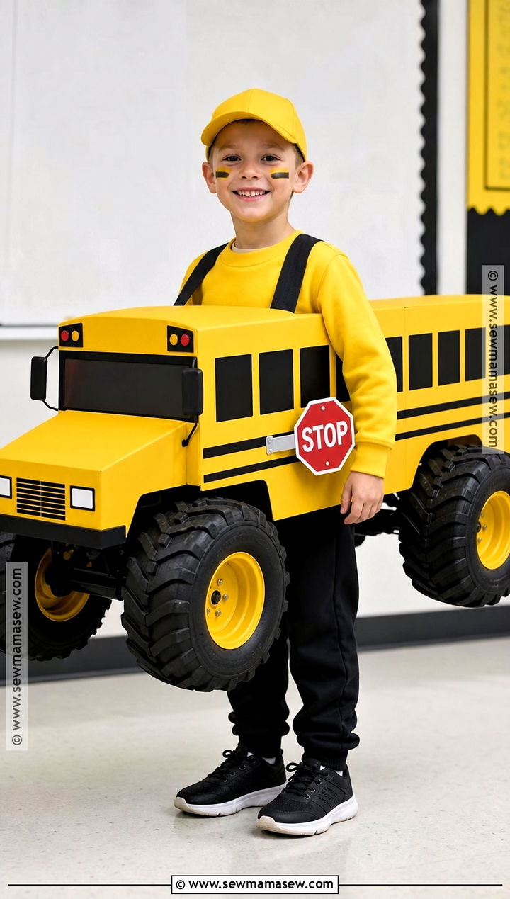 School Bus Monster Truck Costume - 30 monster truck costume ideas
