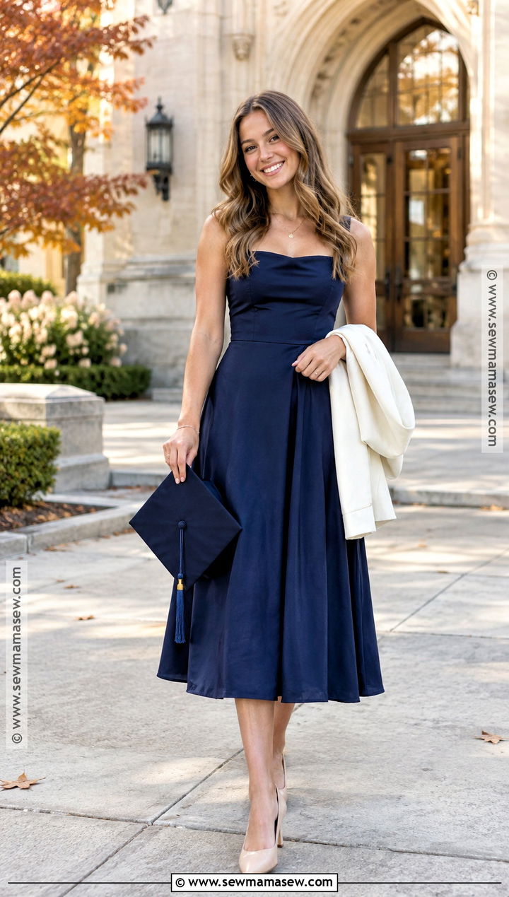 School Color Dress Fall Senior Picture Outfit - 20 Fall Senior Picture Ideas Outfits