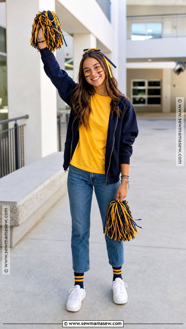 School Colors Spirit Outfit - 30 Dress Up Days For School Spirit Weeks Ideas
