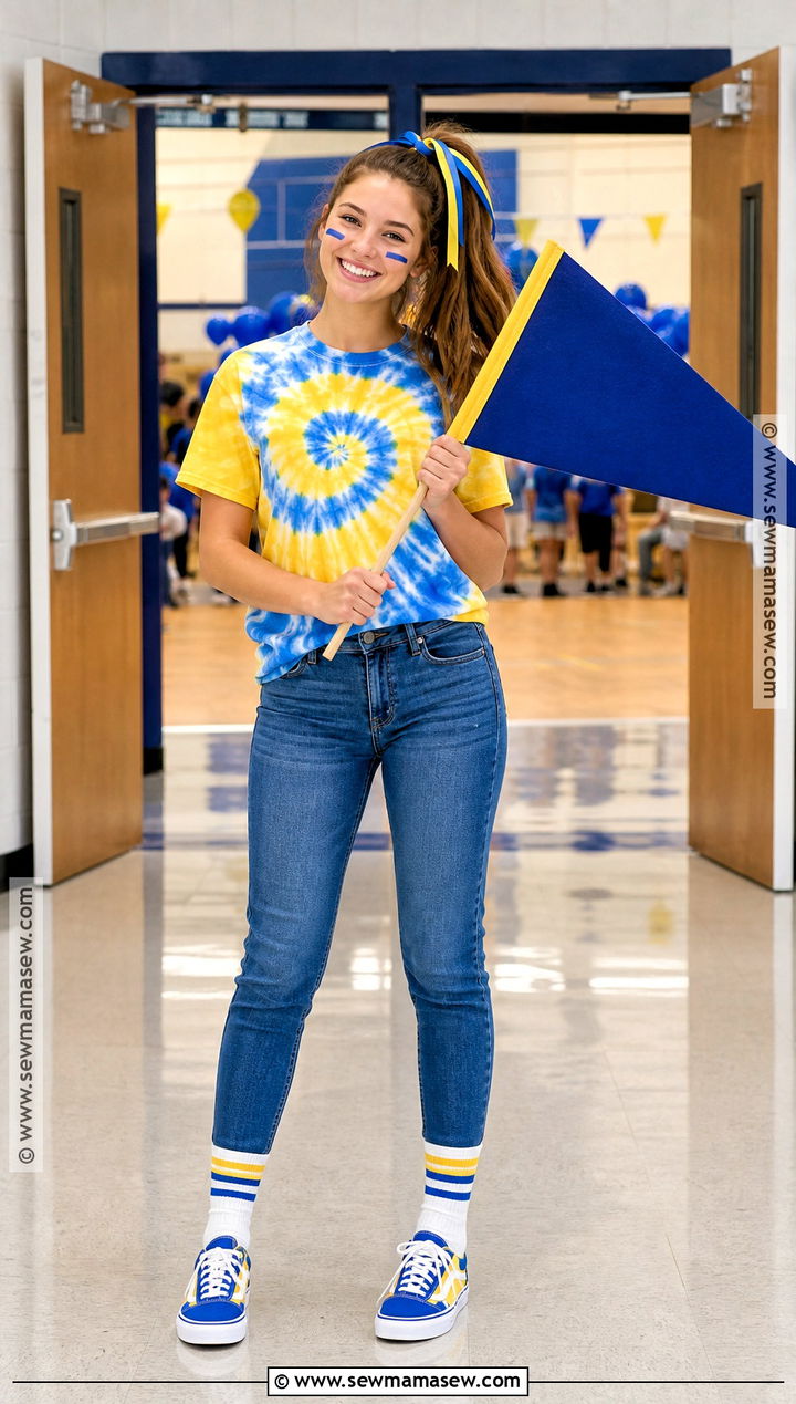 School Colors Spirit Outfit - 30 dress up day ideas