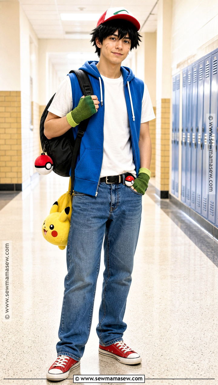 School Friendly Ash Costume - 30 ash costume ideas