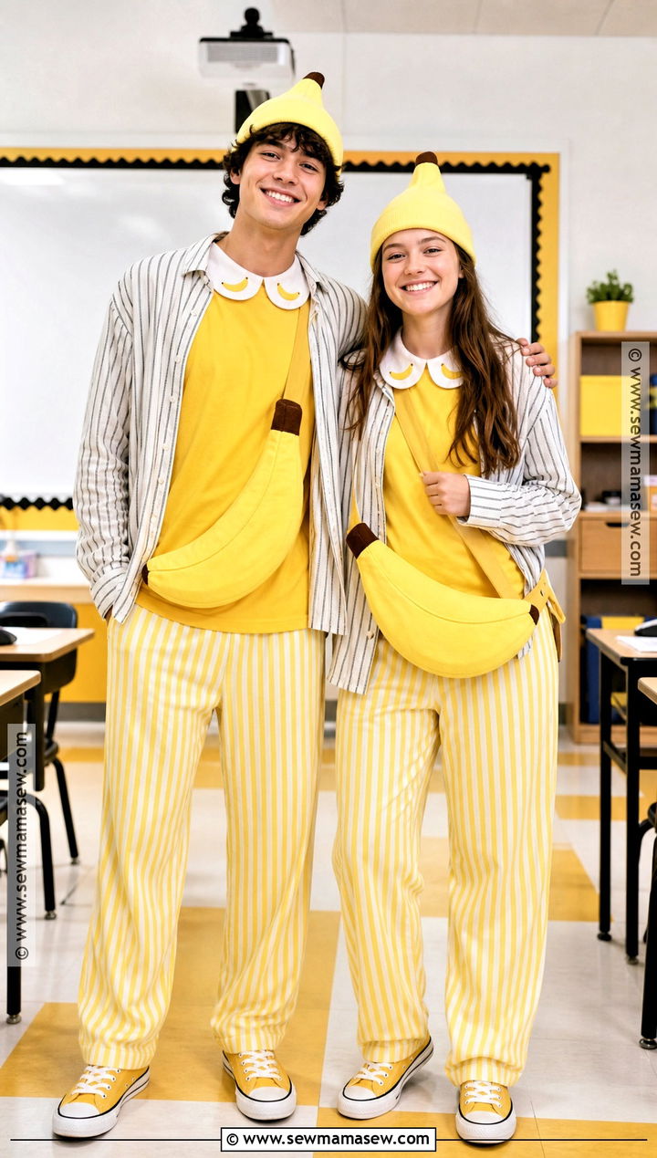 School Friendly Bananas In Pajamas Costume - 30 bananas in pajamas costume