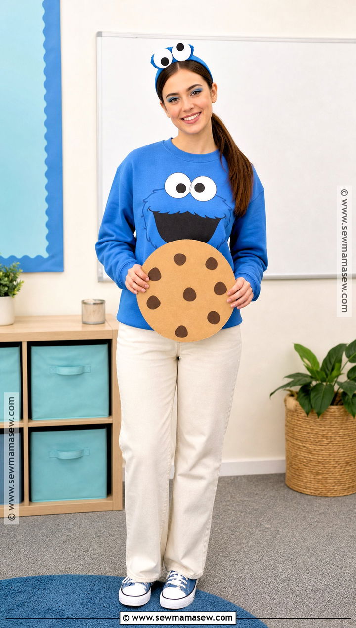 School Friendly Cookie Monster Costume - 40 cookie monster costume ideas