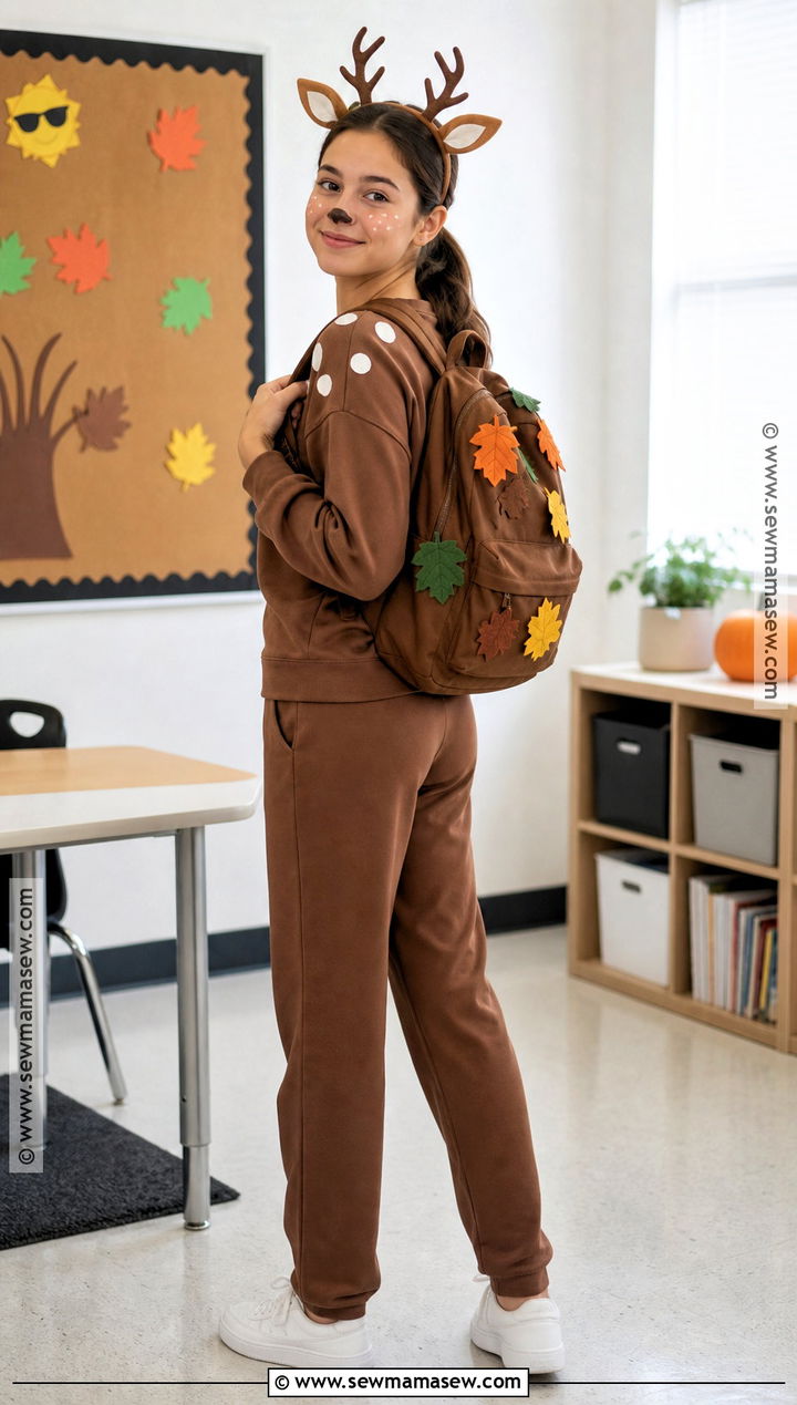 School Friendly Deer Costume - 30 Cute Deer Costume Ideas