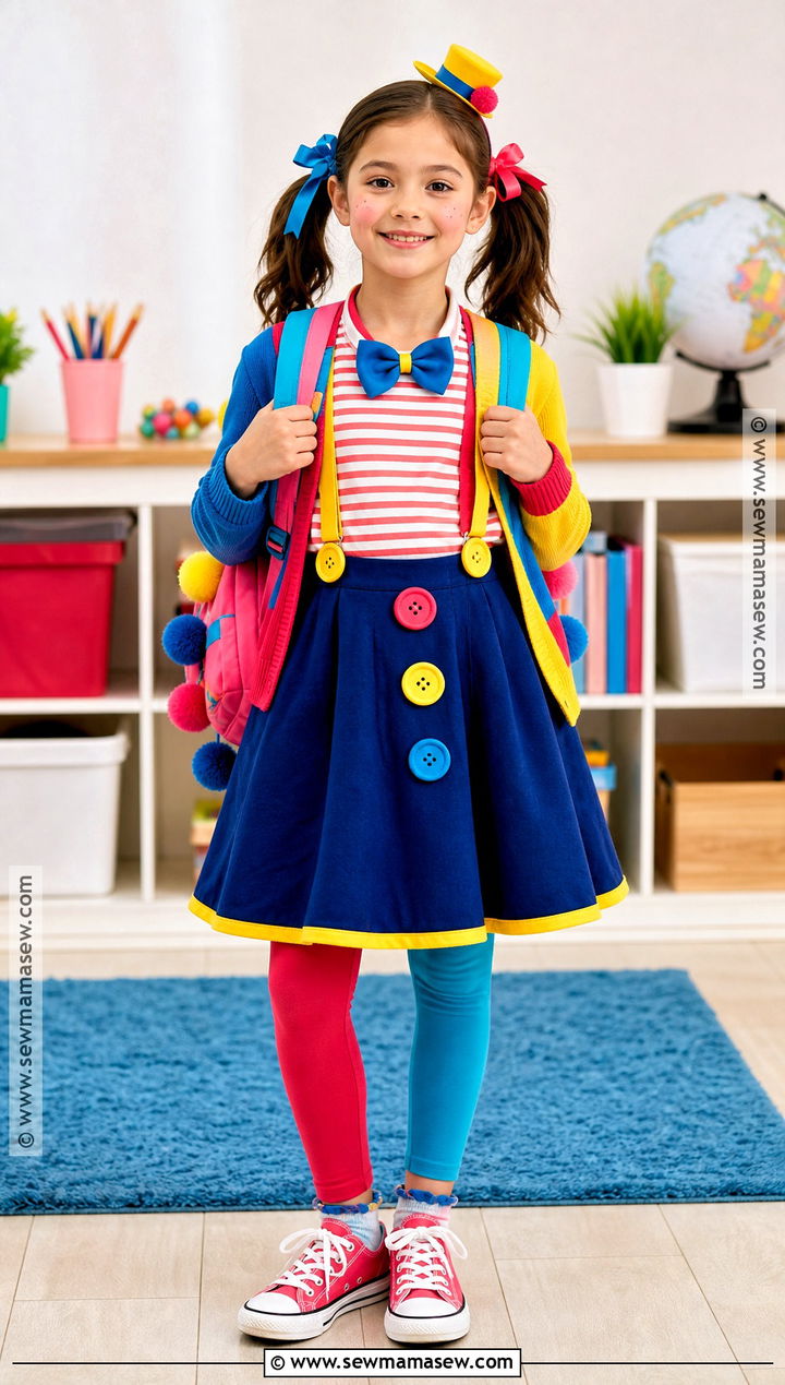 School Friendly Girl Clown Costume - 30 girl clown costume ideas