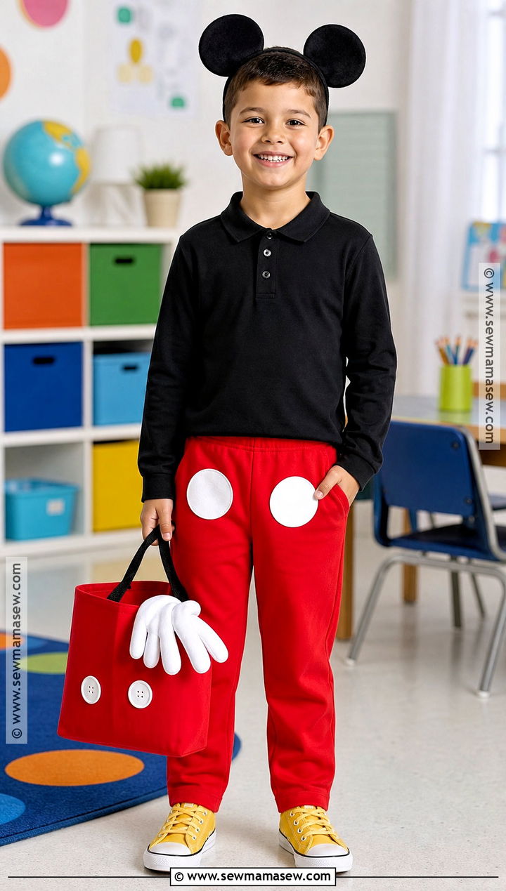 School Friendly Mickey Mouse Costume For Kids - 35 mickey mouse costume ideas