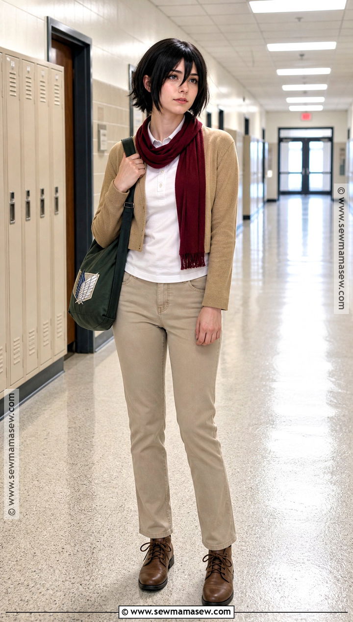 School Friendly Mikasa Costume - 30 mikasa costume ideas
