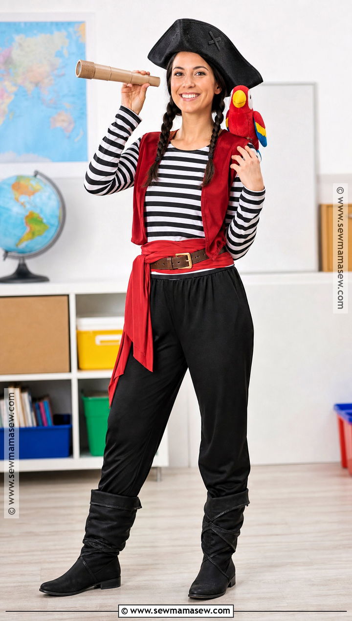 School Friendly Pirate Costume - 50 pirate costume ideas for women