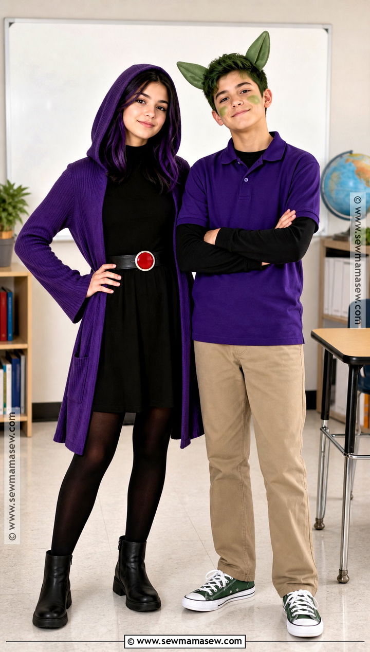 School Friendly Raven And Beast Boy Costume - 40 raven and beastboy titans costume ideas