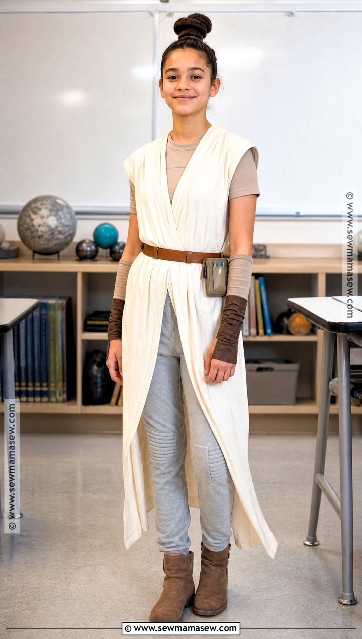 School Friendly Rey Costume - 30 Rey Star Wars Costume Ideas