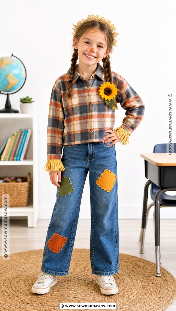 School Friendly Scarecrow Costume - 50 scarecrow costume ideas
