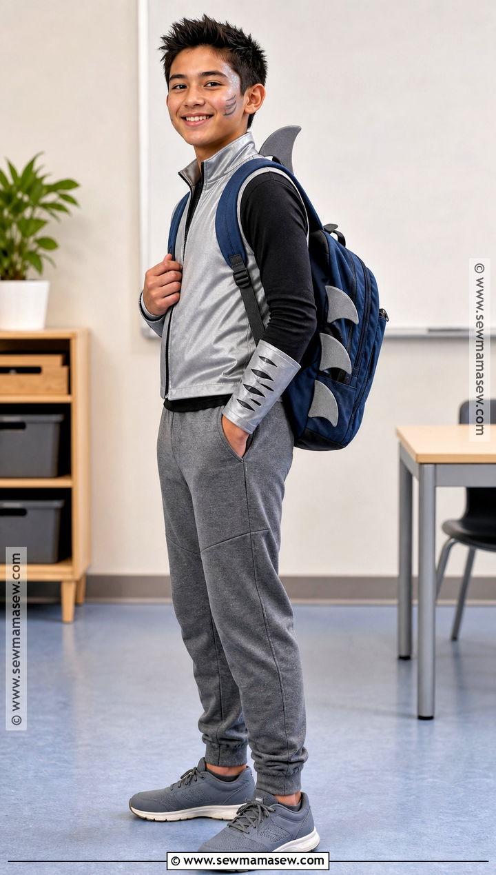 School Friendly Sharkboy Costume With Joggers - 30 sharkboy costume ideas