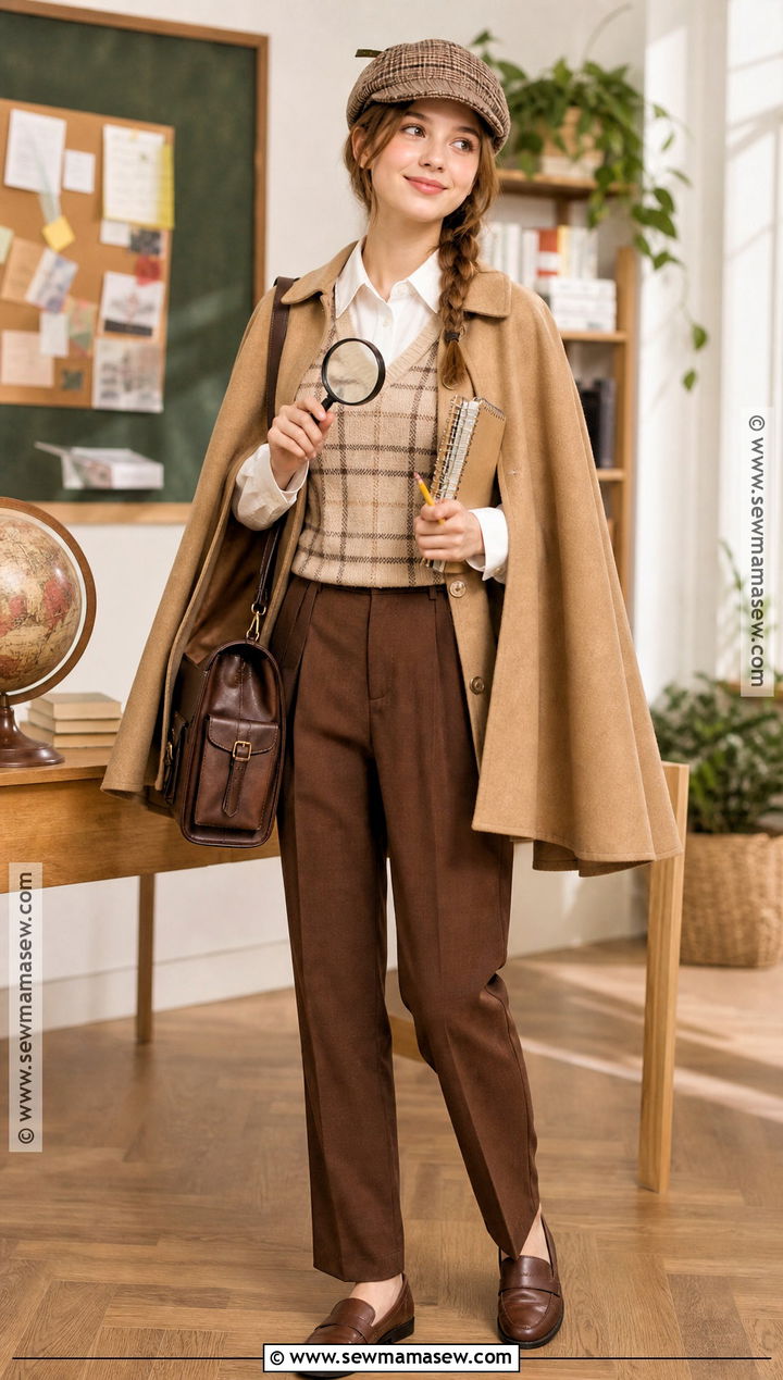 School Friendly Sherlock Holmes Costume - 30 Sherlock Holmes Costume Ideas for Women
