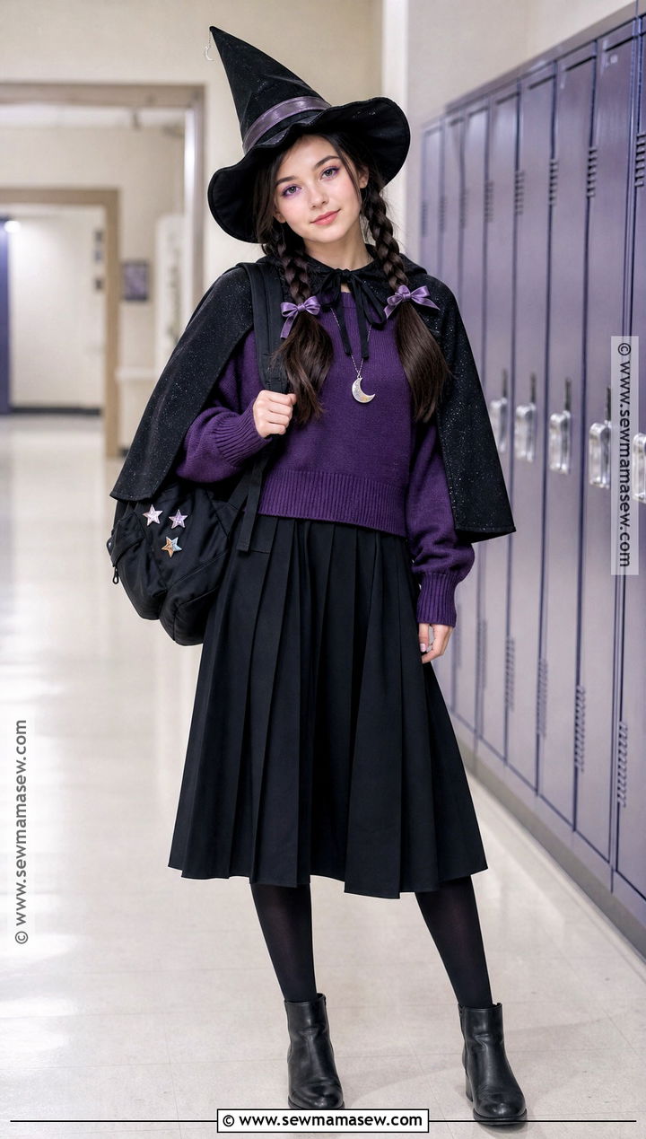 School Friendly Teen Witch Costume - 45 witch halloween costume ideas