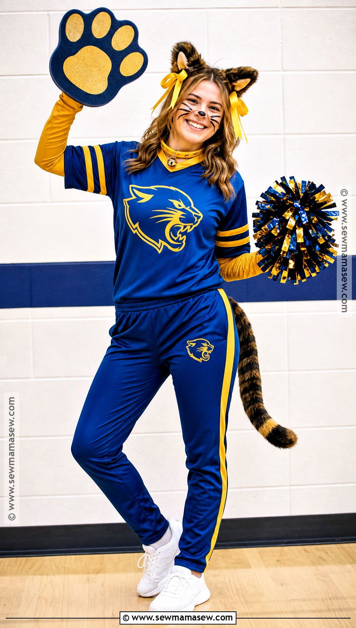 School Mascot Cat Costume - 30 easy cat costume ideas