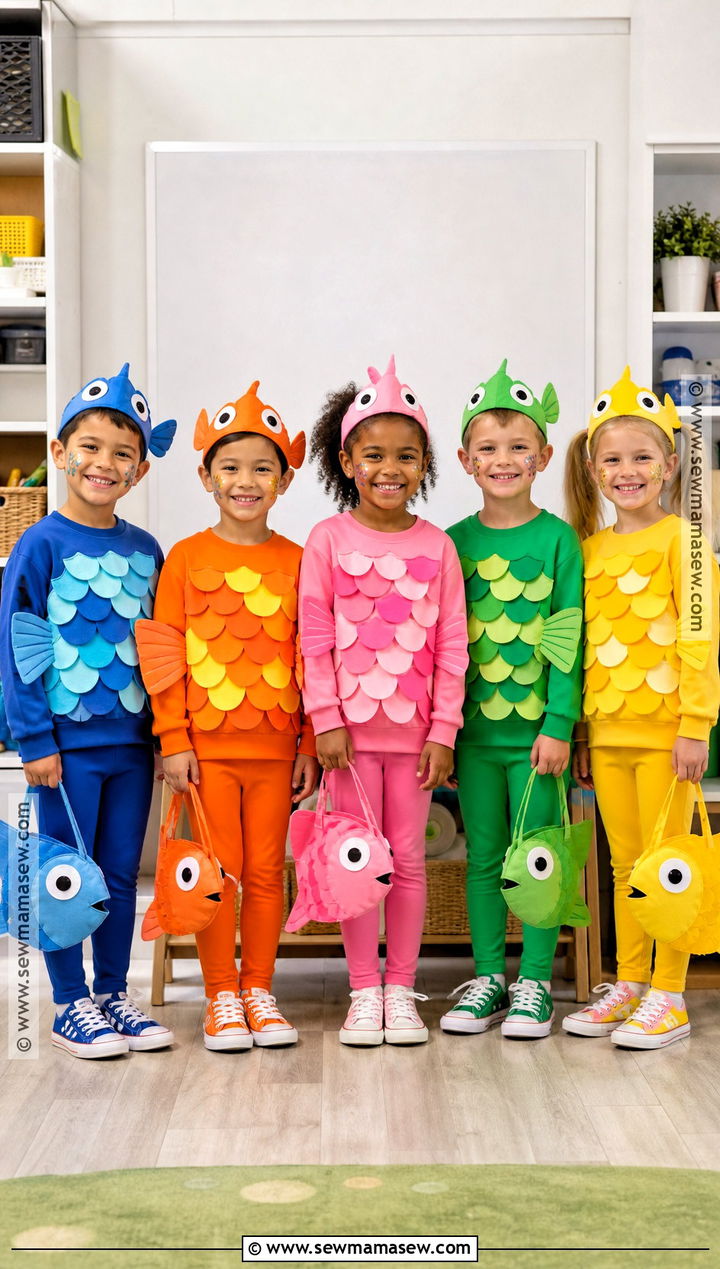 School Of Fish Group Costume - 30 fish costume ideas for kids