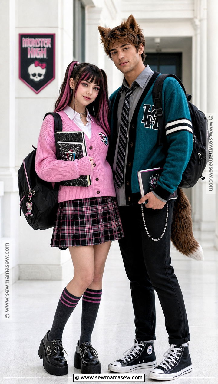 School Outfit Draculaura And Clawd Wolf Costume - 30 draculaura and clawd wolf costume ideas