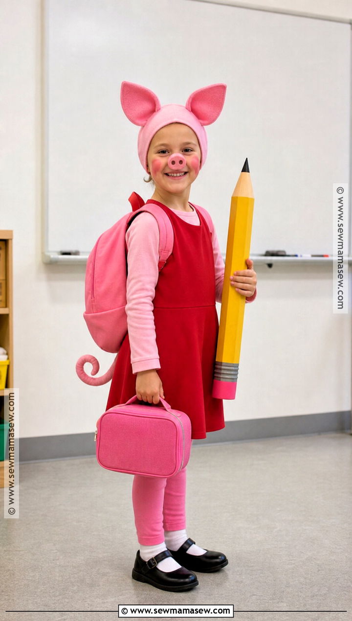 School Peppa Pig Costume With Backpack - 30 peppa pig costume ideas