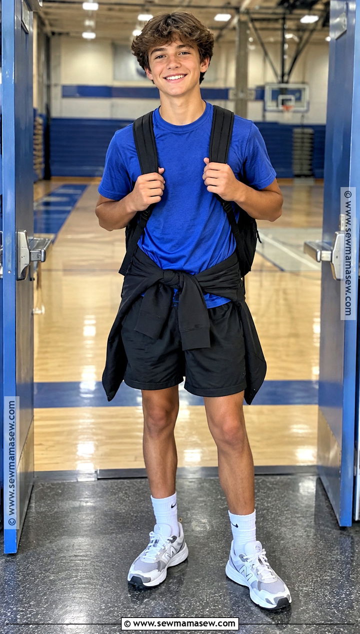 School Spirit Shirt And Athletic Shorts Outfit - 15 back to school outfits middle school for boys