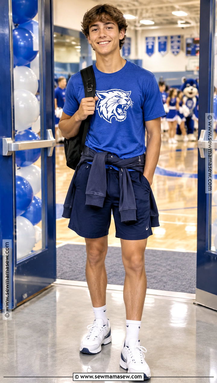 School Spirit Shirt With Athletic Shorts - 15 back to school shirts for boys