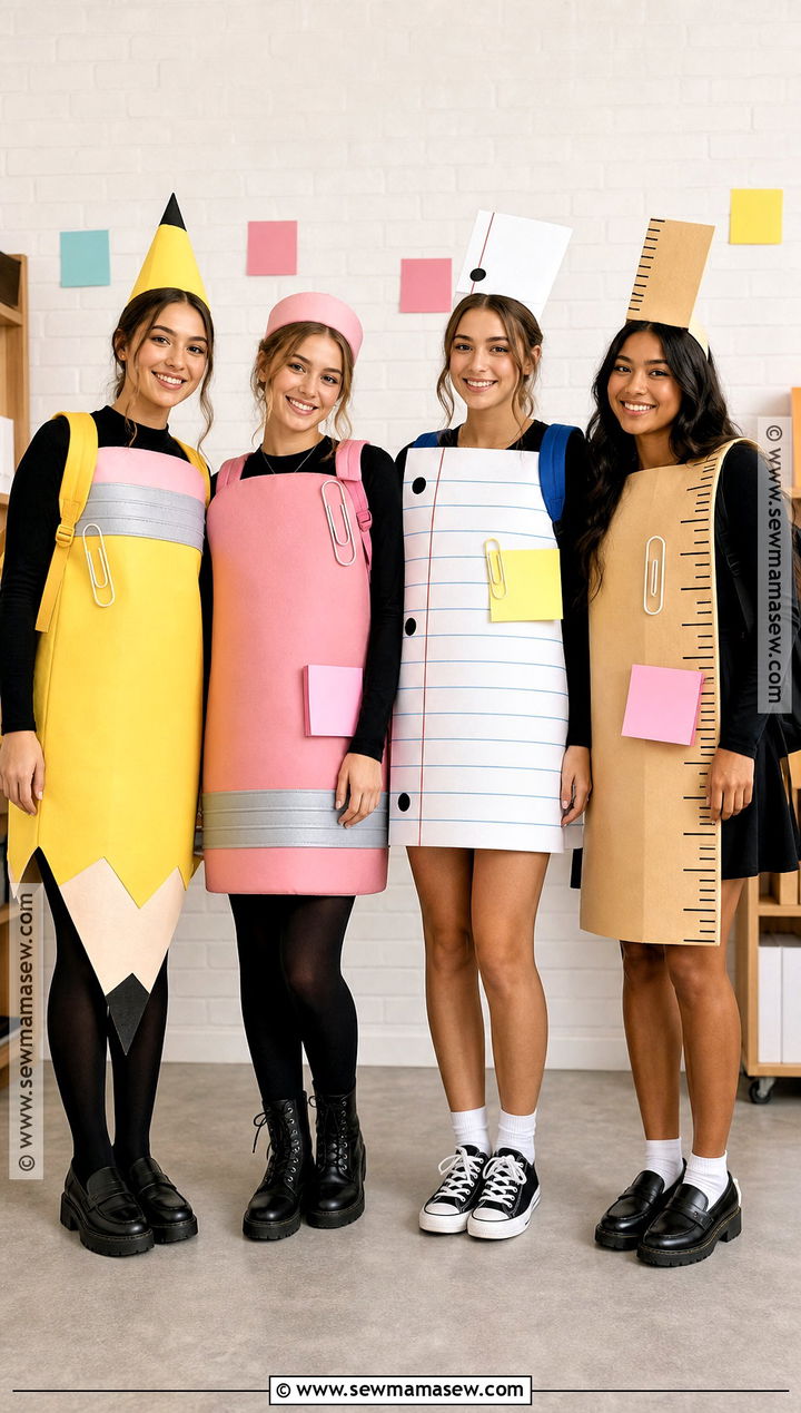 School Supplies Group Costume - 35 4 group halloween costumes