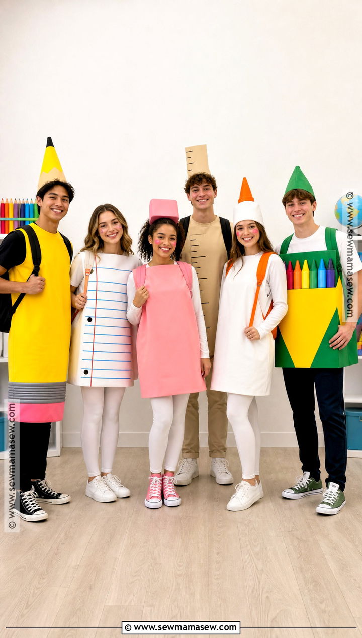 School Supplies Group Costume - 50 group costume ideas