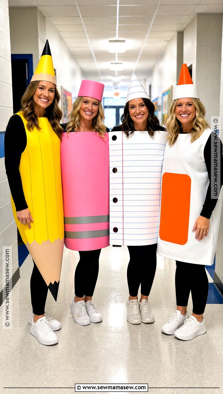 School Supplies Group Teacher Costume - 35 halloween costumes for teachers