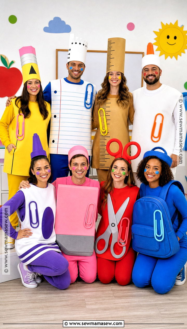 School Supplies Team Costume - 35 team costume ideas