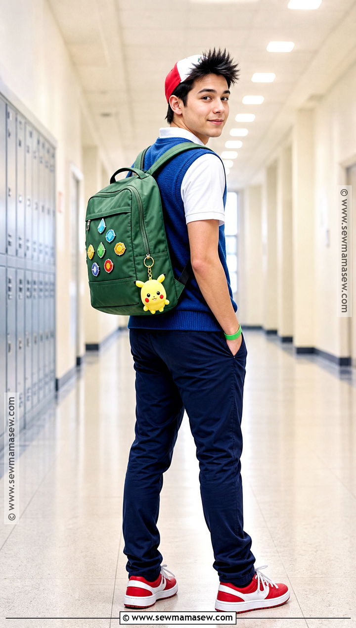 School Uniform Ash Pokemon Costume - 30 ash pokemon costume ideas