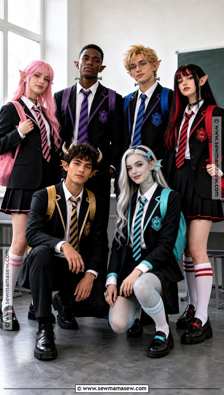School Uniform Monster High Group Costume - 35 Monster High Group Costume Ideas
