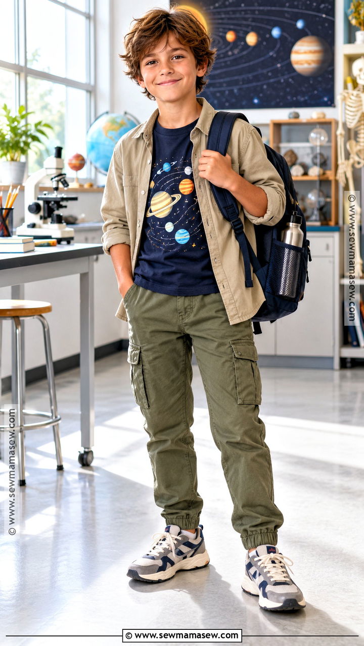 Science Back To School Shirt With Utility Pants - 20 Back To School Shirts for Kids