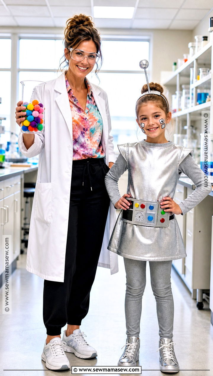 Scientist And Robot Costume - 30 Mommy And Me Costumes Daughters