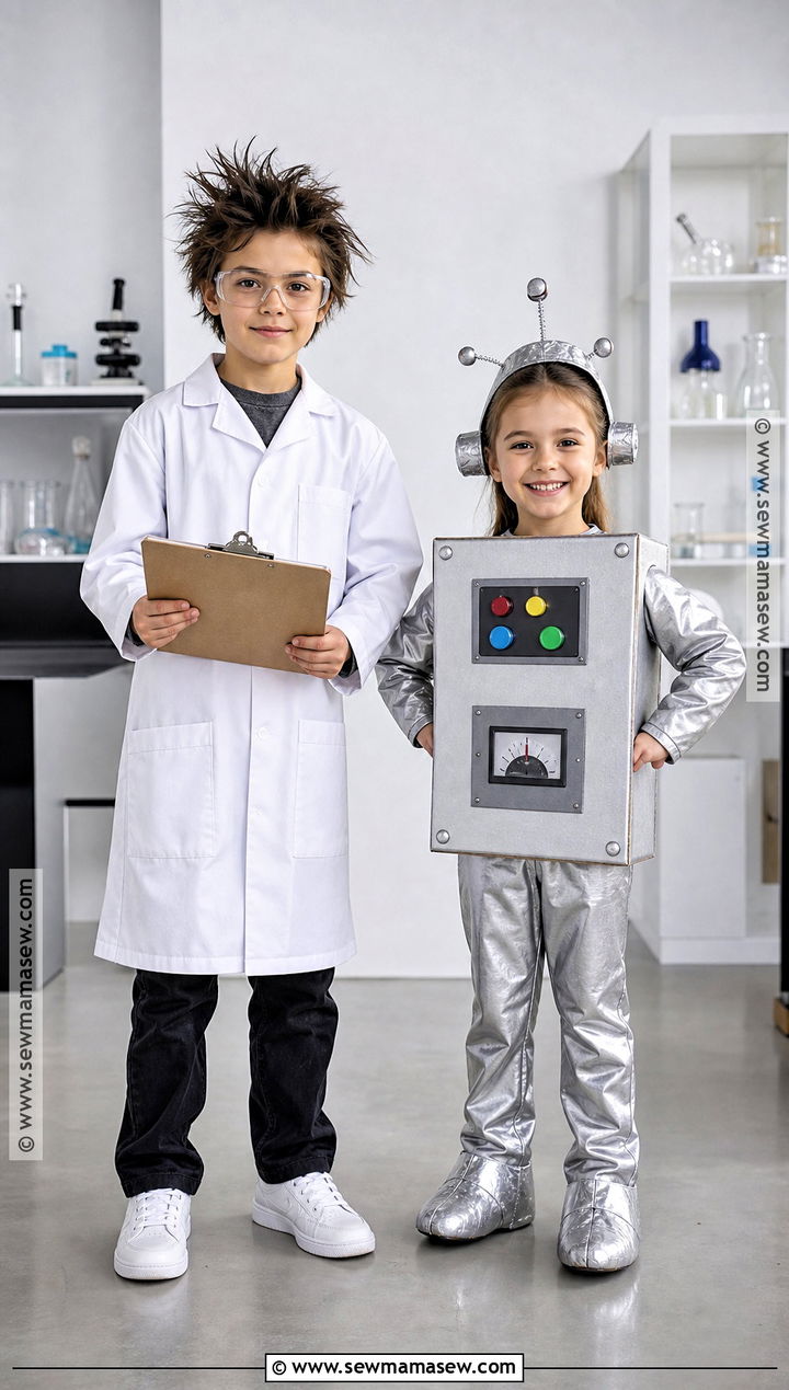 Scientist And Robot Costumes - 35 brother sister halloween costumes