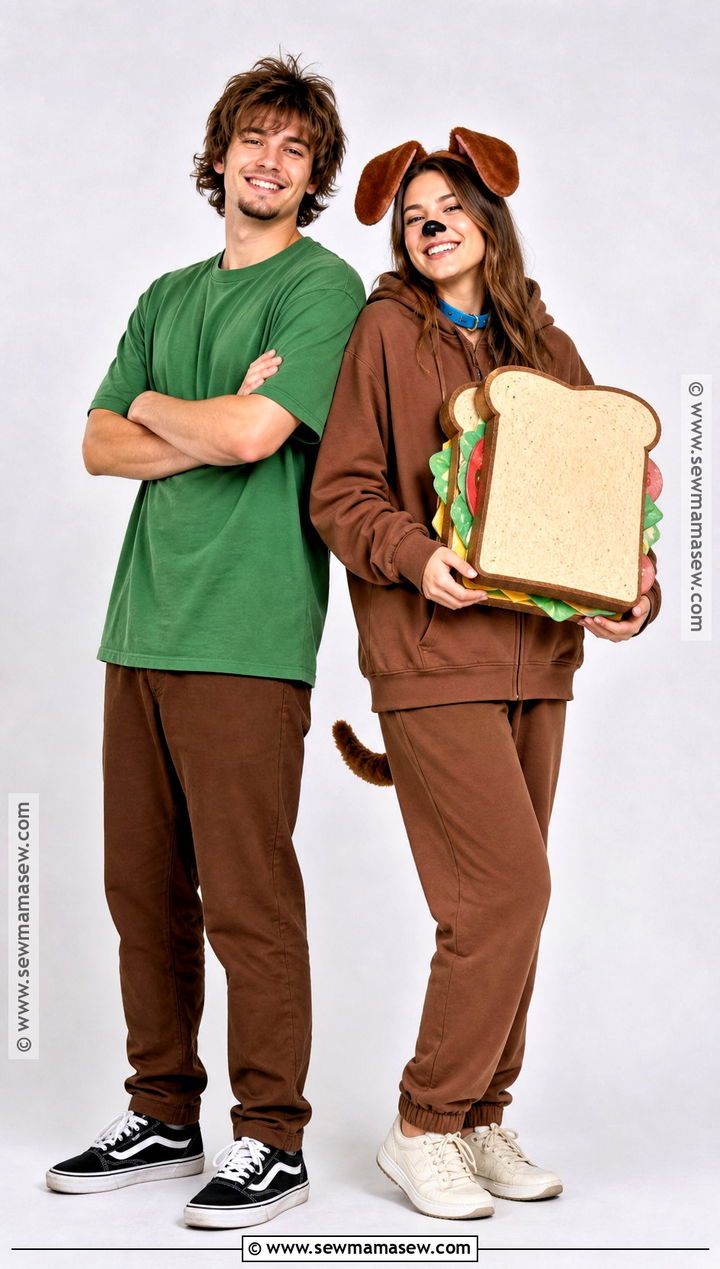 Scooby Doo And Shaggy Duo Costume - 40 costume halloween duo ideas