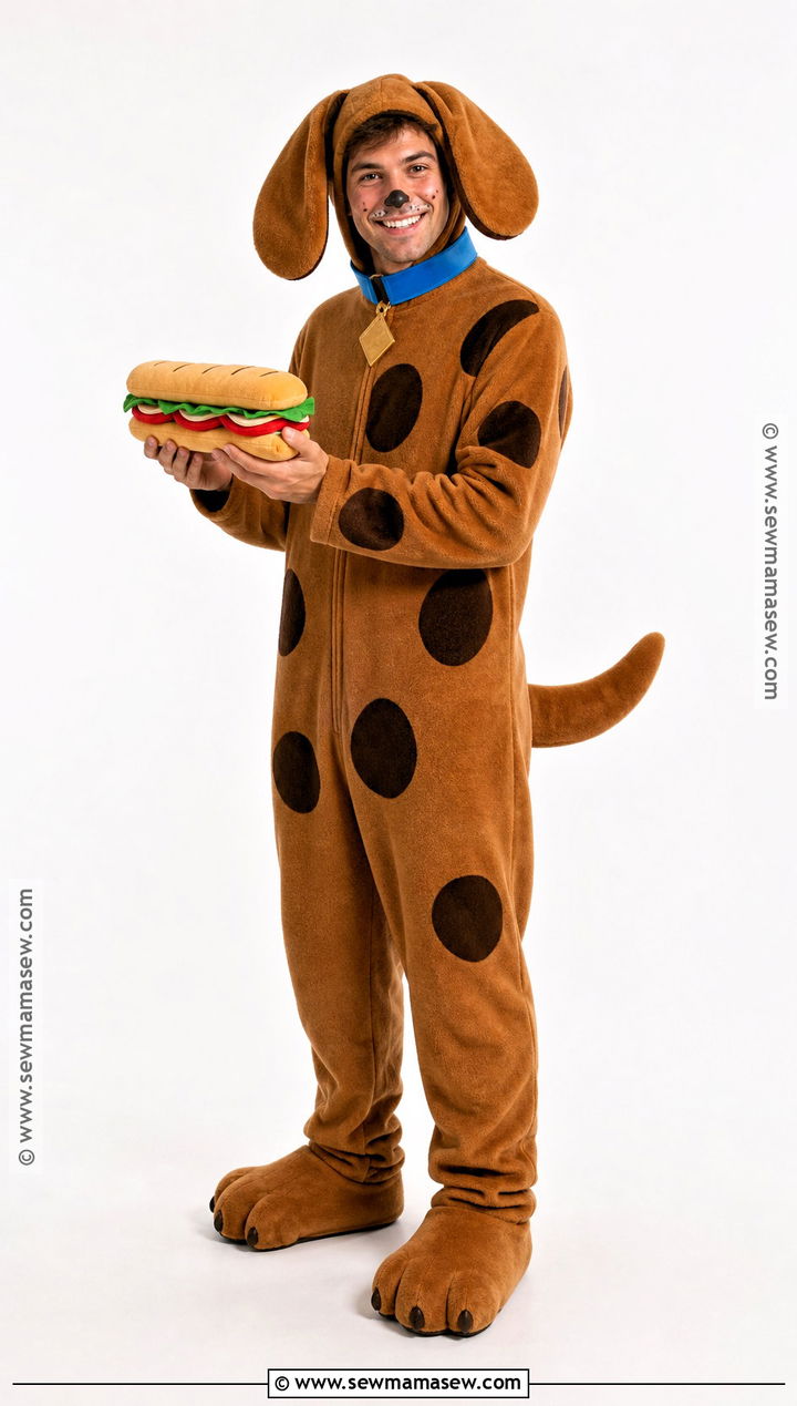 Scooby Doo Costume With Brown Jumpsuit - 30 Cartoon Network Costumes