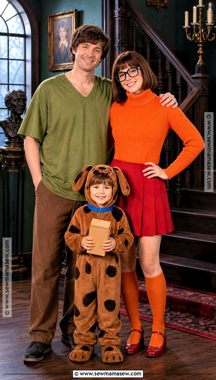 Scooby Doo Family Costume - 30 cute family halloween costumes for 3