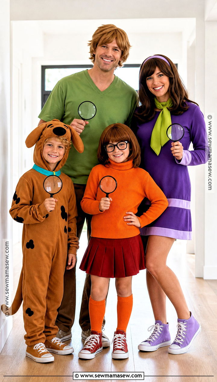 Scooby Doo Family Costume - 30 family costume ideas for 4