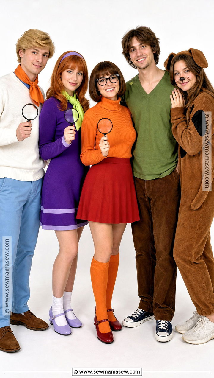 Scooby Doo Gang Group Costume - 40 cute group halloween costumes
