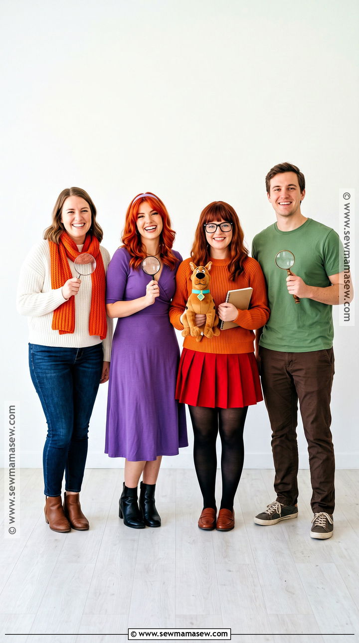 Scooby Doo Mystery Crew Costume - 35 costumes for 4