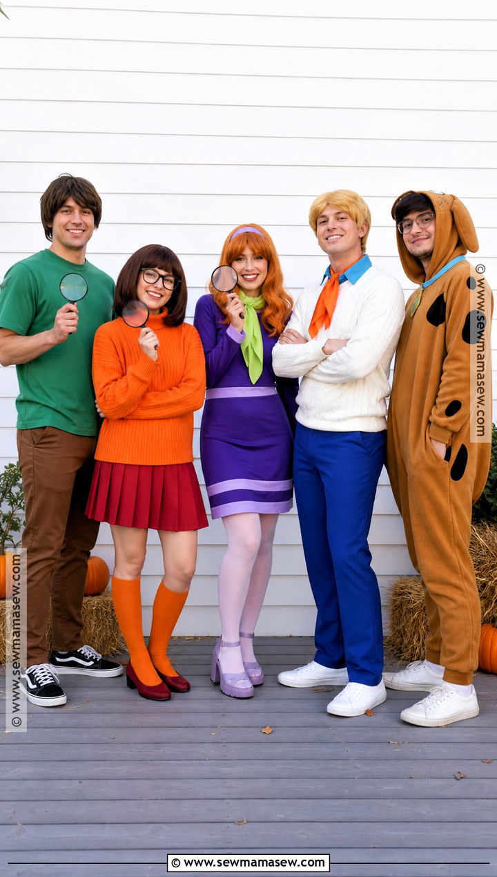 Scooby Doo Mystery Gang Group Costume - 50 group costume ideas