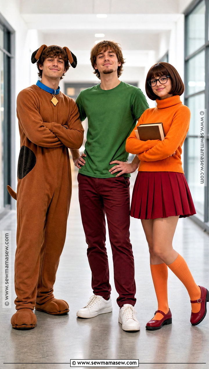 Scooby Shaggy And Velma Trio Costume - 30 trio dress up ideas