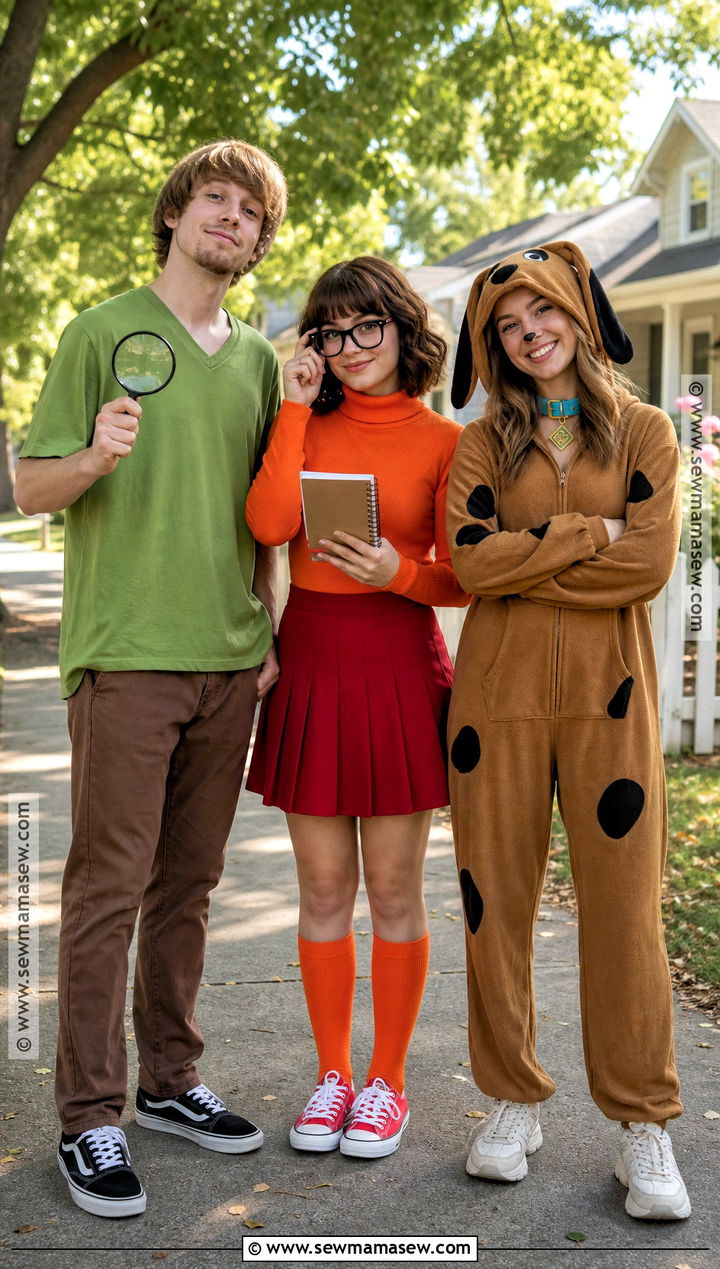 Scooby Velma And Shaggy Costume - 45 3 person halloween costume ideas