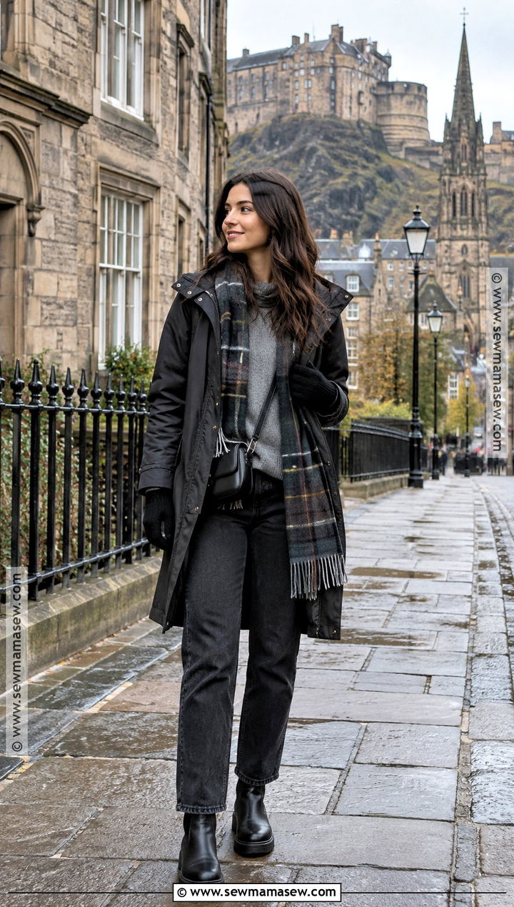 Scotland November Edinburgh Walking Outfit - 15 Scotland In November Outfits